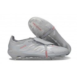 adidas Predator Elite 26 Fold Over Tongue FG Szary Srebro