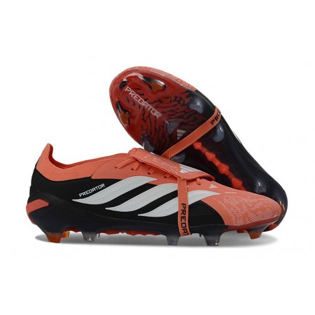 adidas Predator Elite 26 Fold Over Tongue FG Pomarańczowy Czarny Biały