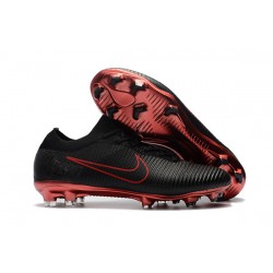 Buty Nike Mercurial Vapor Flyknit Ultra FG Czarny Czerwony