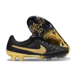 Buty Piłkarskie Nike Tiempo Maestro Elite FG Czarny Złoto