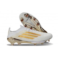 adidas F50+ Elite FG Biały Złoto