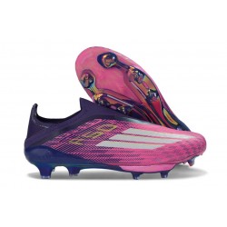 adidas Korki Pilkarskie F50+ Elite Laceless FG Różowy Fioletowy Biały