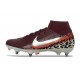 Nike Air Zoom Mercurial Superfly X Elite SG Burgund Srebrny metaliczny