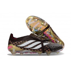 adidas Predator Elite 26 Fold Over Tongue FG Czarny Biały Złoto
