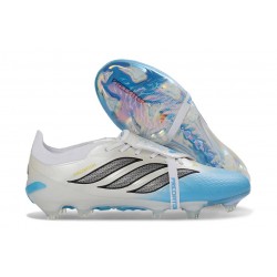 adidas Predator Elite 26 Fold Over Tongue FG Biały Niebieski Czarny