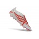 adidas Predator Elite 26 Fold Over Tongue FG Biały Czerwony Czarny