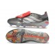 adidas Predator Elite 26 Fold Over Tongue FG Żelazo Metaliczne Biały Czerwony Lucid
