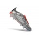 adidas Predator Elite 26 Fold Over Tongue FG Żelazo Metaliczne Biały Czerwony Lucid