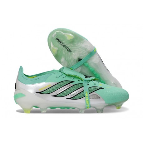 adidas Predator Elite 26 Fold Over Tongue FG Zielony Srebro