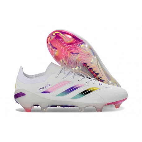 adidas Korki Pilkarskie Predator Elite L FG Biały Różowy