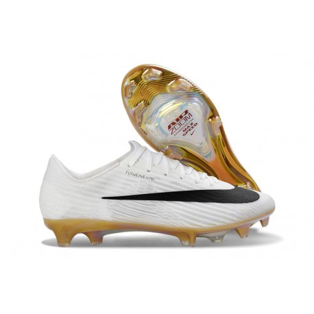 Buty piłkarskie Nike Mercurial Vapor XVII Elite FG Biały Złoto Czarny