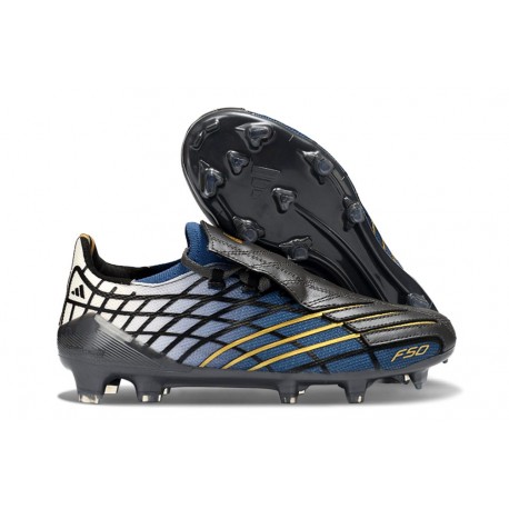 Korki Pilkarskie adidas F50 Elite FG Spider Czarny Niebieski Złoto