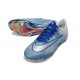 Buty piłkarskie Nike Mercurial Vapor XVII Elite FG Niebieski Biały Srebro