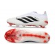 Buty Pilkarskie adidas Predator Elite LL FG Biały Czarny Czerwony