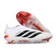Buty Pilkarskie adidas Predator Elite LL FG Biały Czarny Czerwony