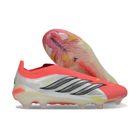 Buty Pilkarskie adidas Predator Elite LL FG Czerwony Biały Czarny