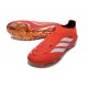 adidas Korki Pilkarskie Predator Elite Laceless FG Czerwony Biały