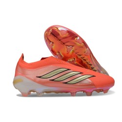 adidas Korki Pilkarskie Predator Elite Laceless FG Pomarańczowy Czarny Złoto