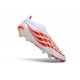 adidas Korki Pilkarskie Predator Elite Laceless FG Biały Czerwony Czarny