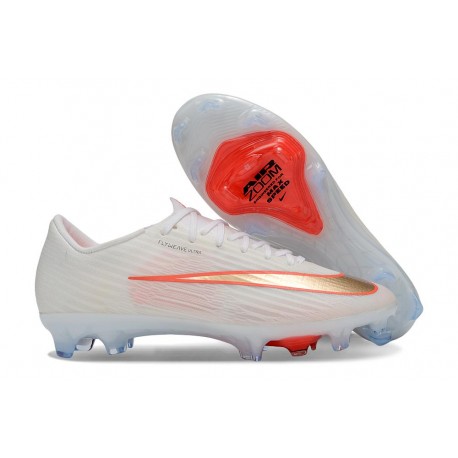 Buty Pilkarskie Nike Zoom Mercurial Vapor XVII Elite FG Biały Czerwony Złoto