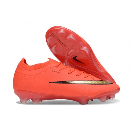 Buty Pilkarskie Nike Zoom Mercurial Vapor XVII Elite FG Czerwony Złoto