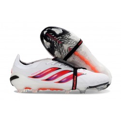 adidas Predator Elite 26 Fold Over Tongue FG Biały Czerwony Czarny