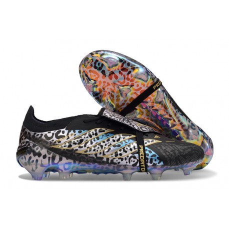 adidas Predator Elite 26 Fold Over Tongue FG Kaka Czarny Fioletowy Copper