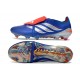 Buty Piłkarskie adidas Predator Elite FT FG Niebieski Srebro Czerwony
