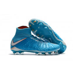 Nike Hypervenom Phantom 3 DF FG Buty Piłkarskie - Niebieski Biały