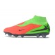 Korki Pilkarskie Nike Phantom 6 High Elite FG Czerwony Fluorescencyjny Zielony