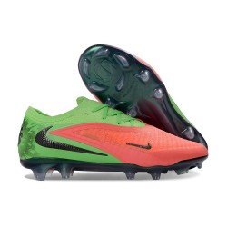 Buty piłkarskie Nike Phantom 6 Low Elite FG Czerwony Fluorescencyjny Zielony