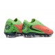 Buty piłkarskie Nike Phantom 6 Low Elite FG Czerwony Fluorescencyjny Zielony
