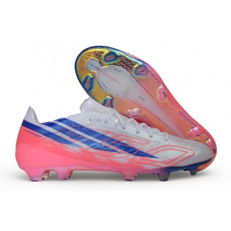 Buty piłkarskie adidas F50 Elite Evo Hyperfast FG Biały Fioletowy Różowy 