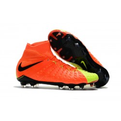 Nike Korki Hypervenom Phantom III Dynamic Fit FG - Pomarańczowy Zawistny