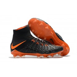 Nike Korki Hypervenom Phantom III Dynamic Fit FG - Czarny Pomarańczowy