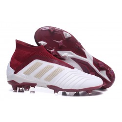 Adidas Buty Korki Predator 18+ FG - Biały Czerwony