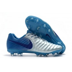 Nike Nowe Buty Tiempo Legend VII FG ACC - Srebro Niebieski