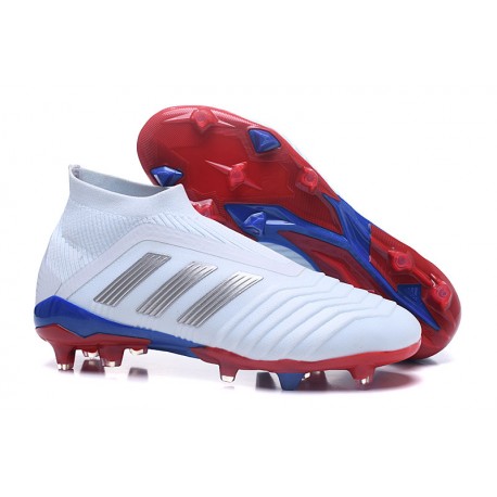 Adidas Buty Korki Predator 18 FG Telstar Bia y Srebro