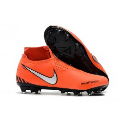 Nike Phantom VSN Elite Dynamic Fit FG Korki Pilkarskie - Pomarańczowy Czarny Srebro