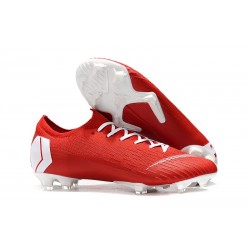 Buty Piłkarskie Nike Mercurial Vapor XII Elite FG - Czerwony Biały