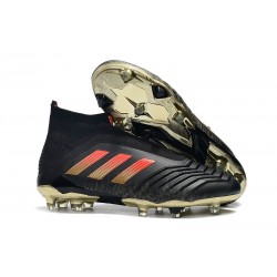 Adidas Buty Korki Predator 18+ FG - Czarny Czerwony