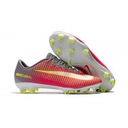 Buty PiłkarskieNike Mercurial Vapor XI FG Różowy Szary