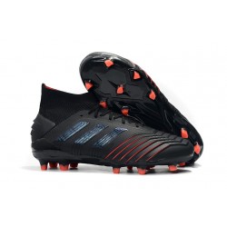 Buty piłkarskie adidas Predator 19.1 FG - Czarny Czerwony