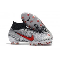 Neymar Buty Nike Mercurial Superfly 6 Elite AG Pro Biały Czarny Czerwony