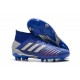 Buty piłkarskie adidas Predator 19.1 FG - Niebieski Srebro