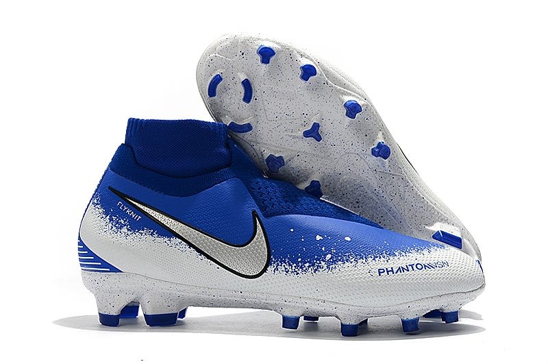 Nike Buty Piłkarskie Phantom Vision DF FG - Niebieski Biały Nike Buty Piłkarskie Phantom Vision DF FG - Niebieski Biały