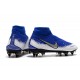 Buty Piłkarskie Nike Phantom VSN Elite DF SG-Pro AC Niebieski Biały Srebro