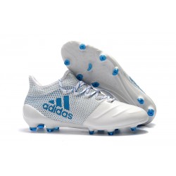 Buty adidas X 17.1 FG Meskie - Biały Niebieski