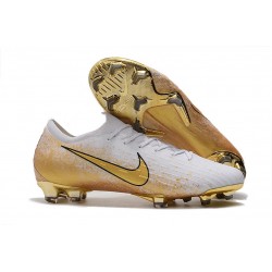 Buty Piłkarskie Nike Mercurial Vapor XII Elite FG - Biały Złoto