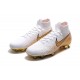 Buty Piłkarskie Nike Mercurial Superfly 6 Elite FG Biały Złoto